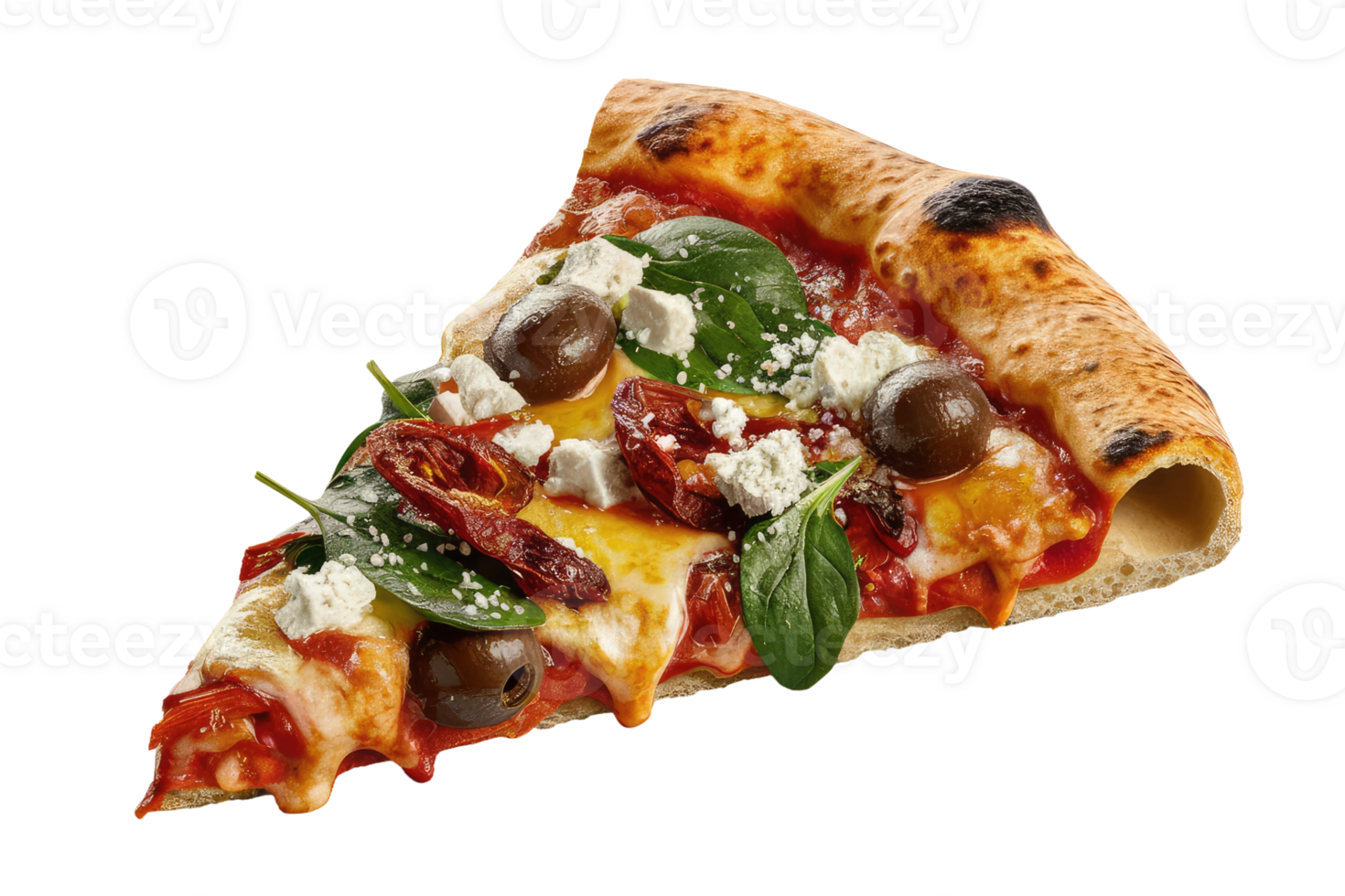 isolated pizza on transparent background png