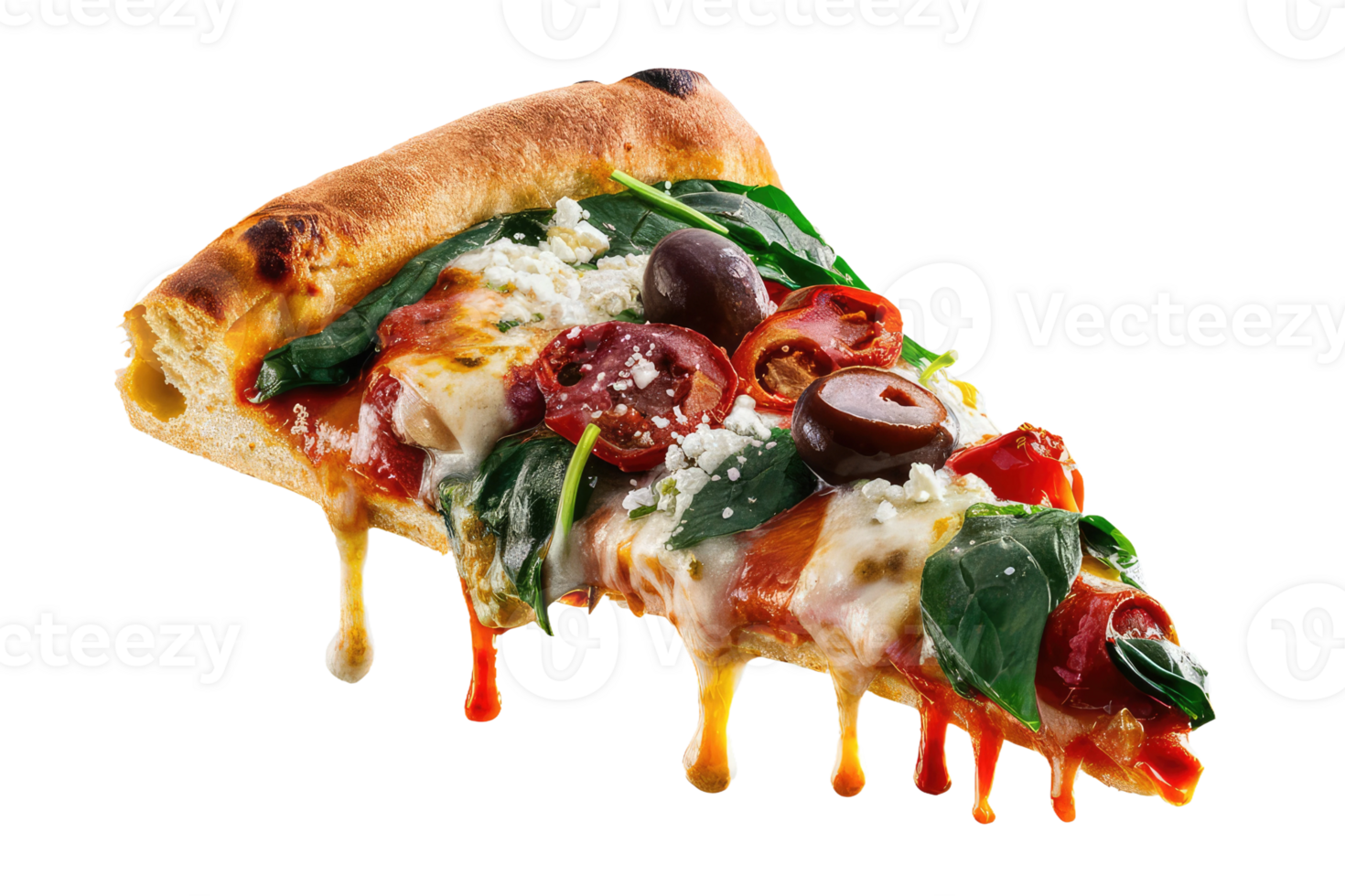 isolated pizza on transparent background png