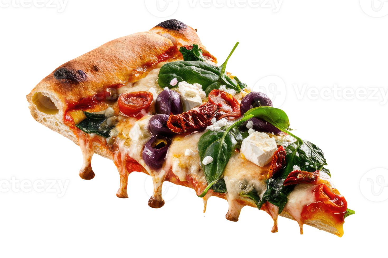 isolated pizza on transparent background png
