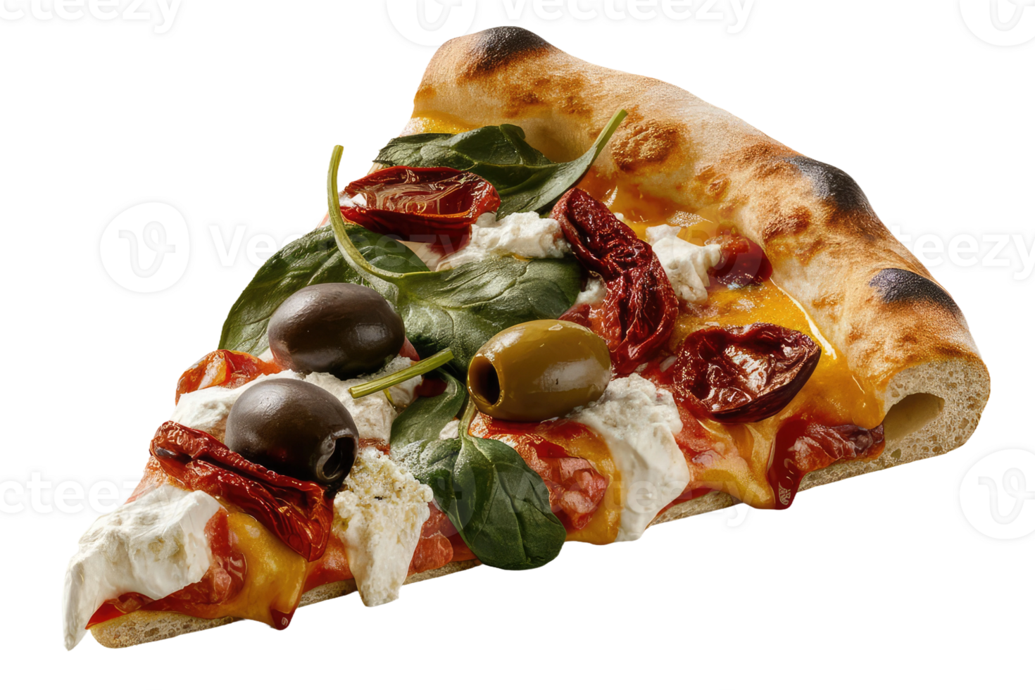 isolated pizza on transparent background png