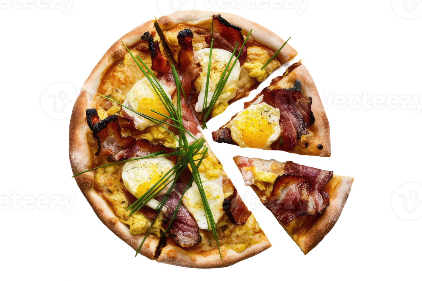 isolated pizza on transparent background png
