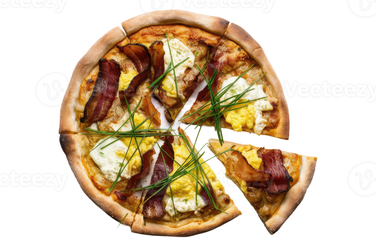 isolated pizza on transparent background png