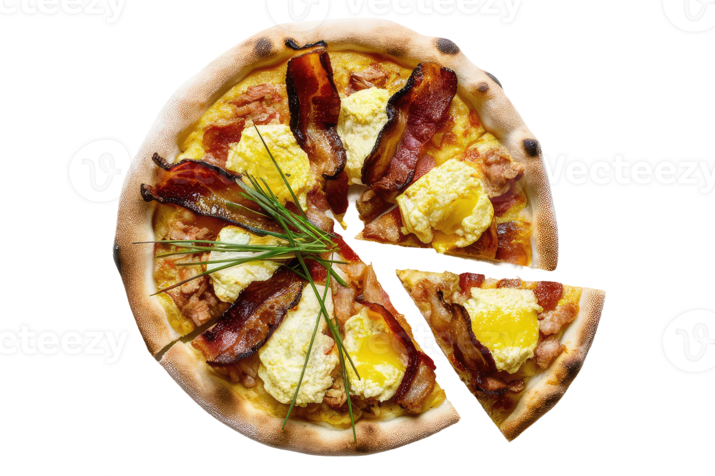 isolated pizza on transparent background png