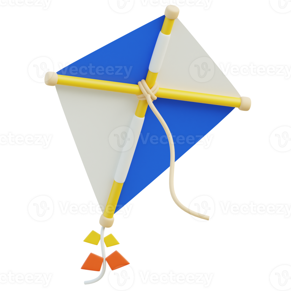 Kite 3d illustration png