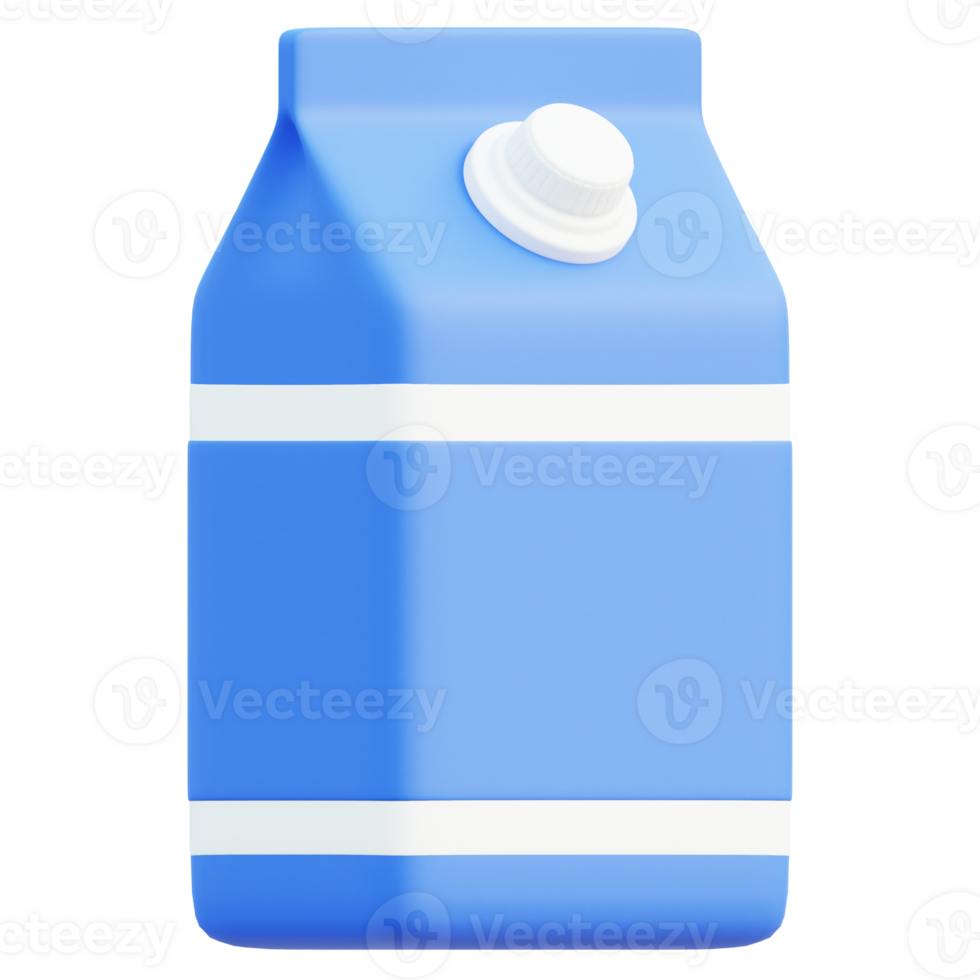 Milk 3d illustration png