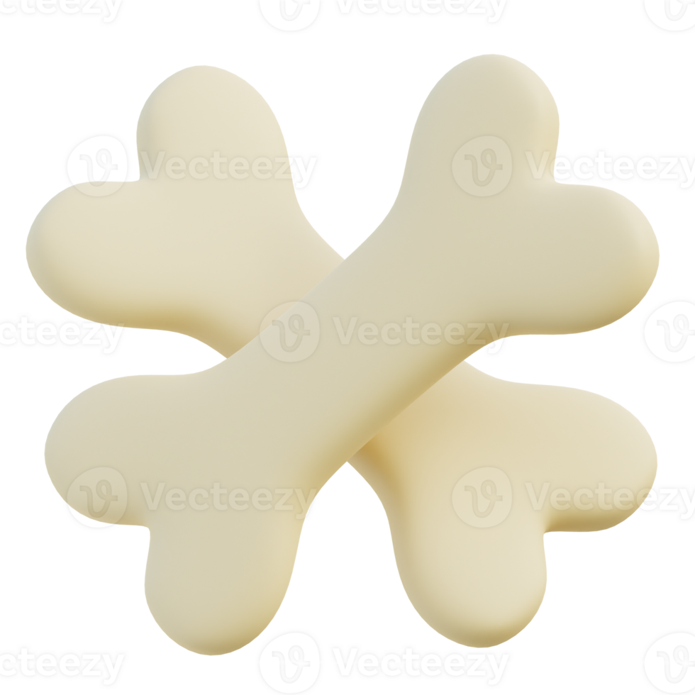 Bone 3d illustration png