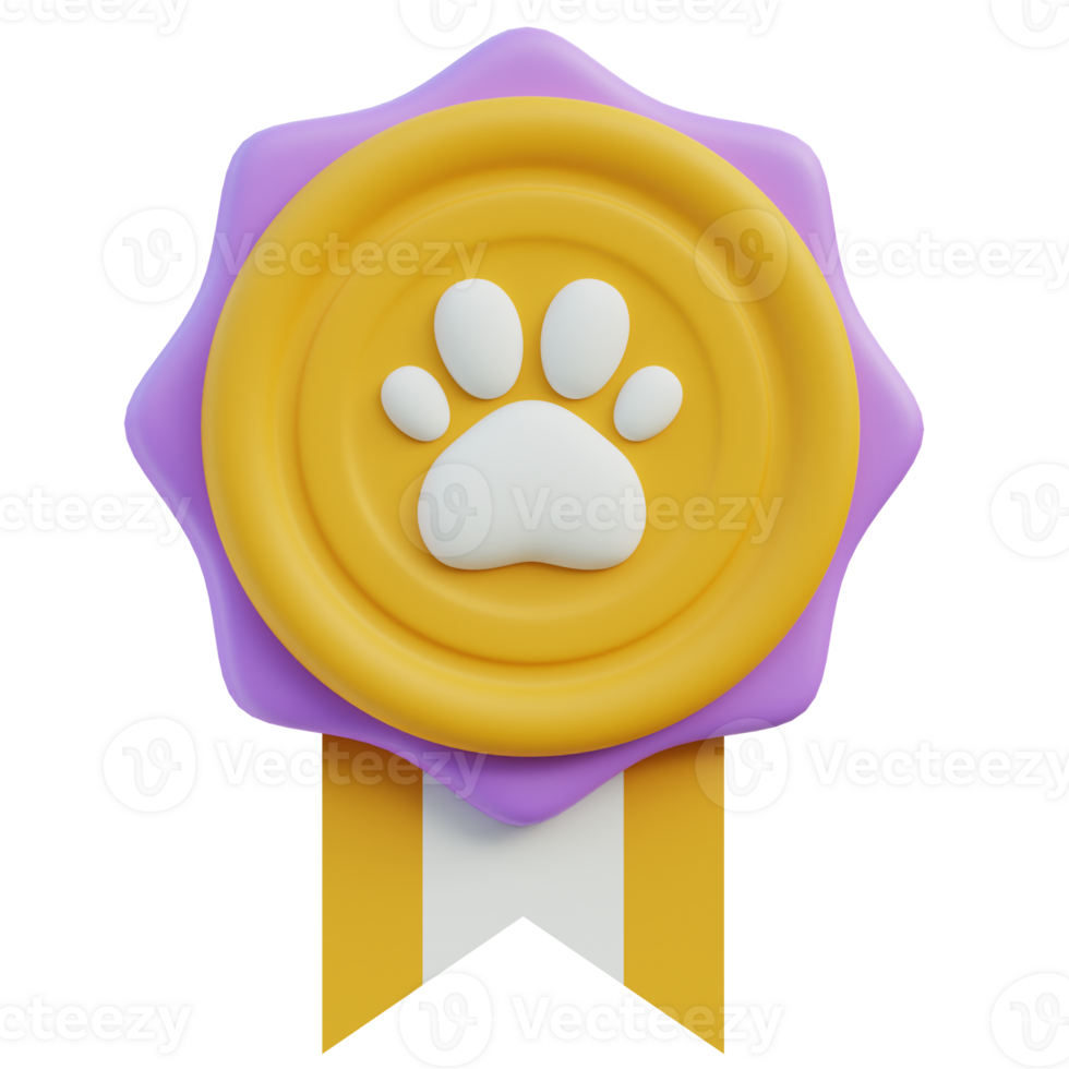 Badge 3d illustration png