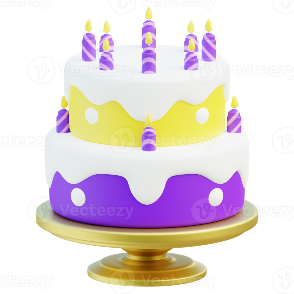 Cake 3d illustration png