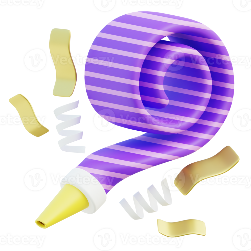 Party Blowout 3d illustration png