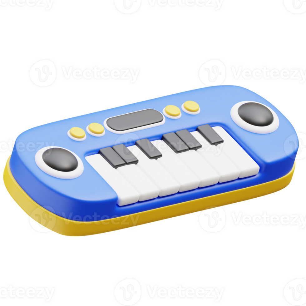 Piano Kid 3d illustration png