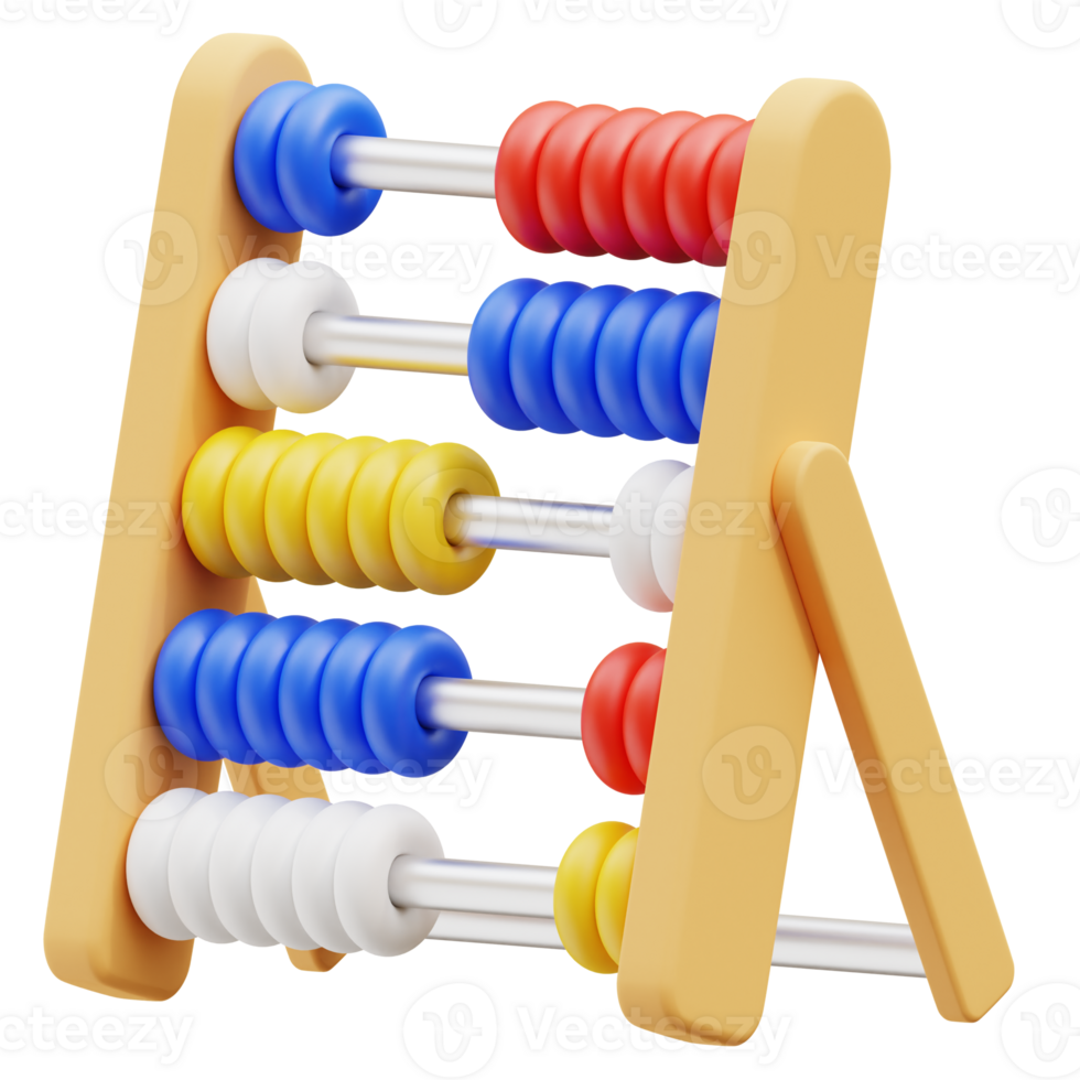 Abacus 3d illustration png