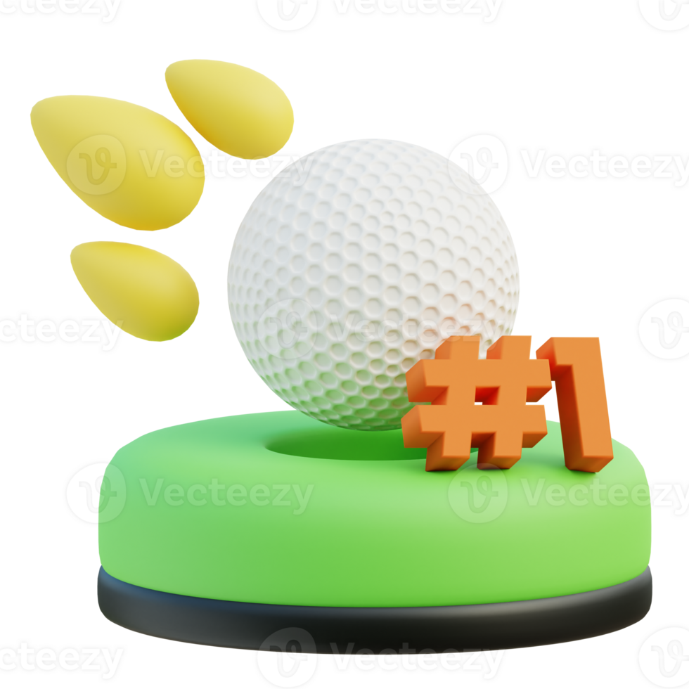 Hole In One 3d illustration png