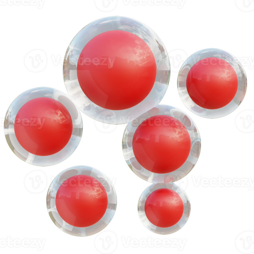 Cell Division 3d illustration png