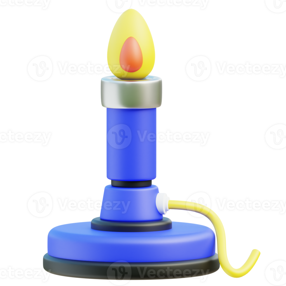 Bunsen Burner 3d illustration png