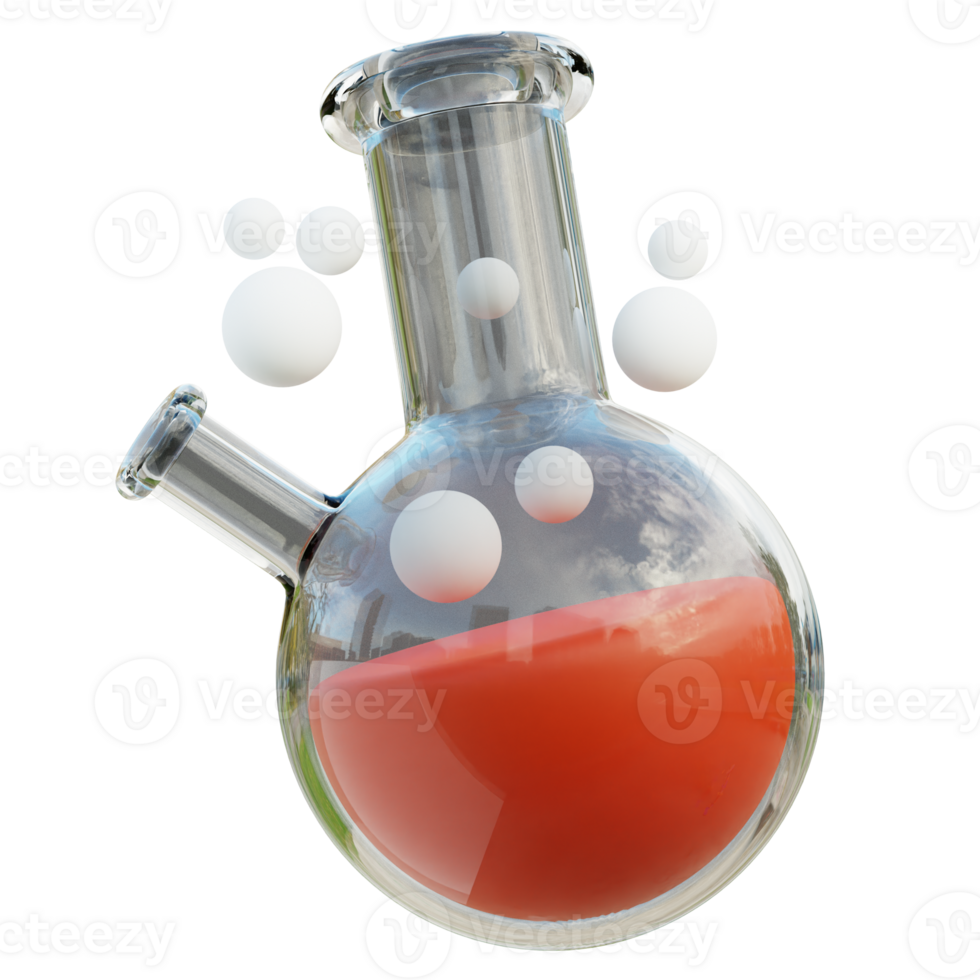 Straus Flask 3d illustration png