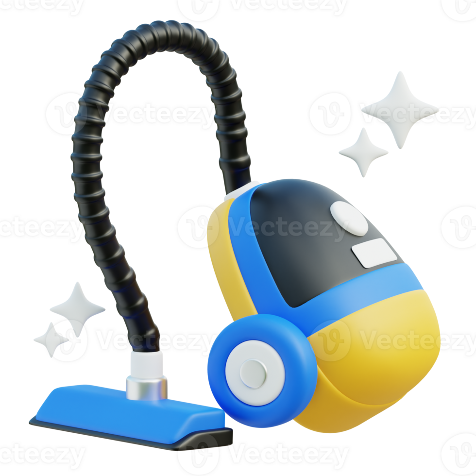 Vacuum Cleaner 3d illustration png