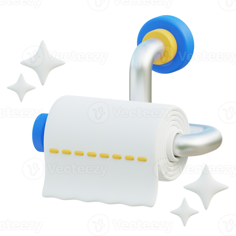 Toilet Paper 3d illustration png