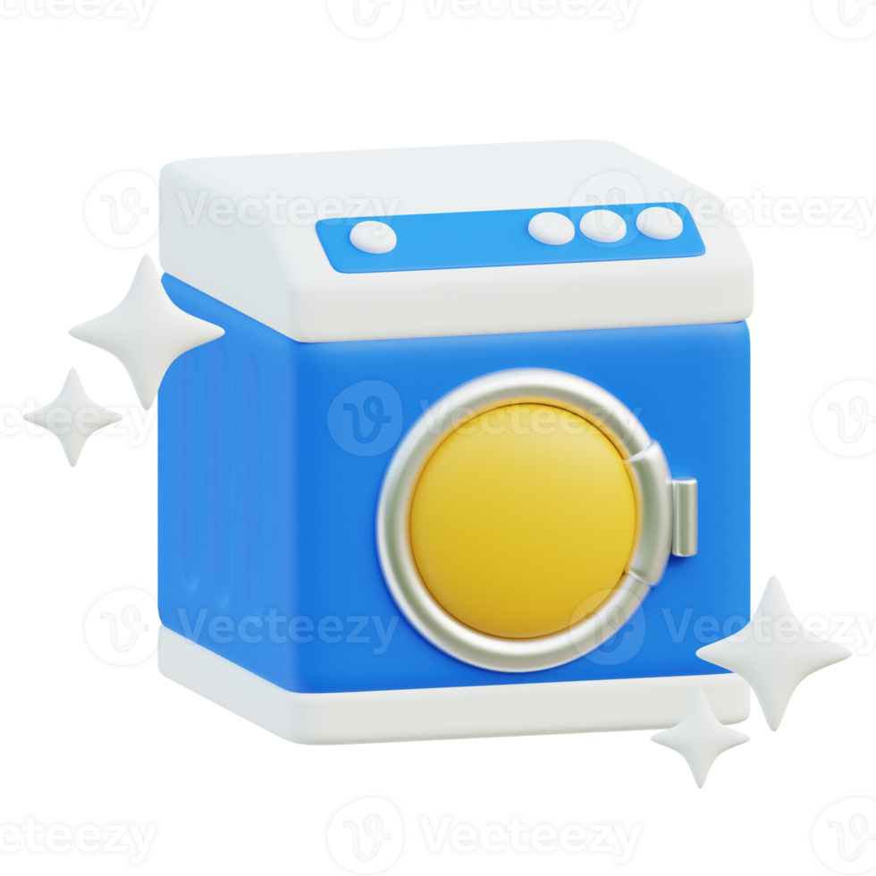 Washing Machine 3d illustration png