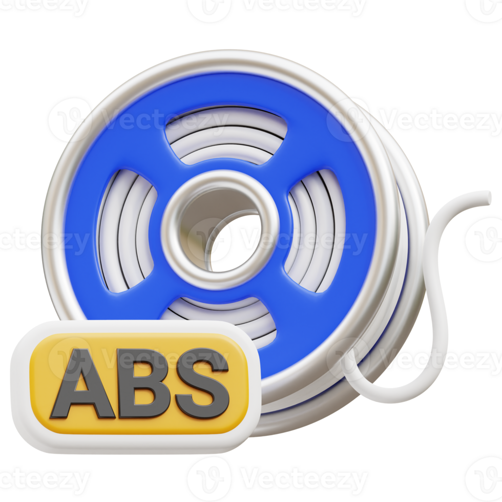 Filament ABS 3d illustration png