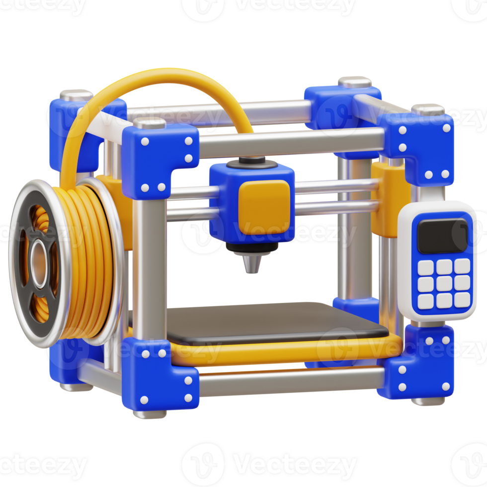 Enclosed 3D Printer 3d illustration png
