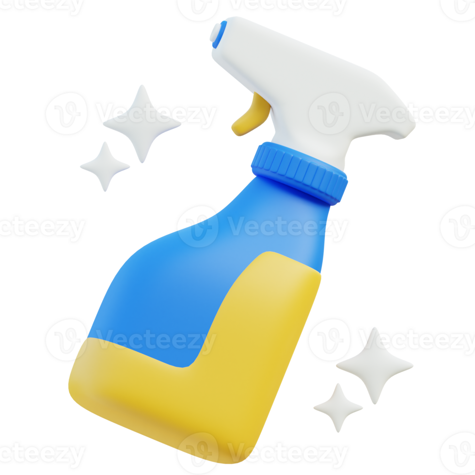 Spray Bottle 3d illustration png