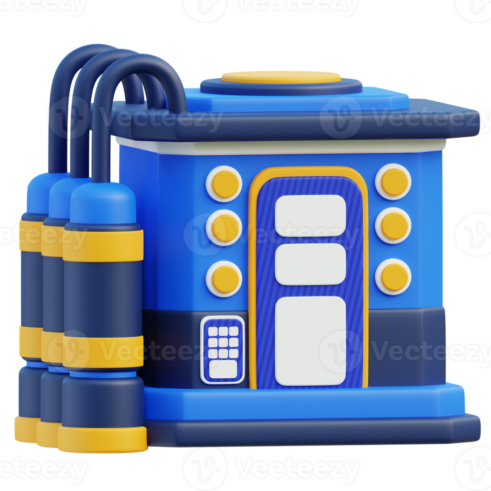 Time Machine 3d illustration png
