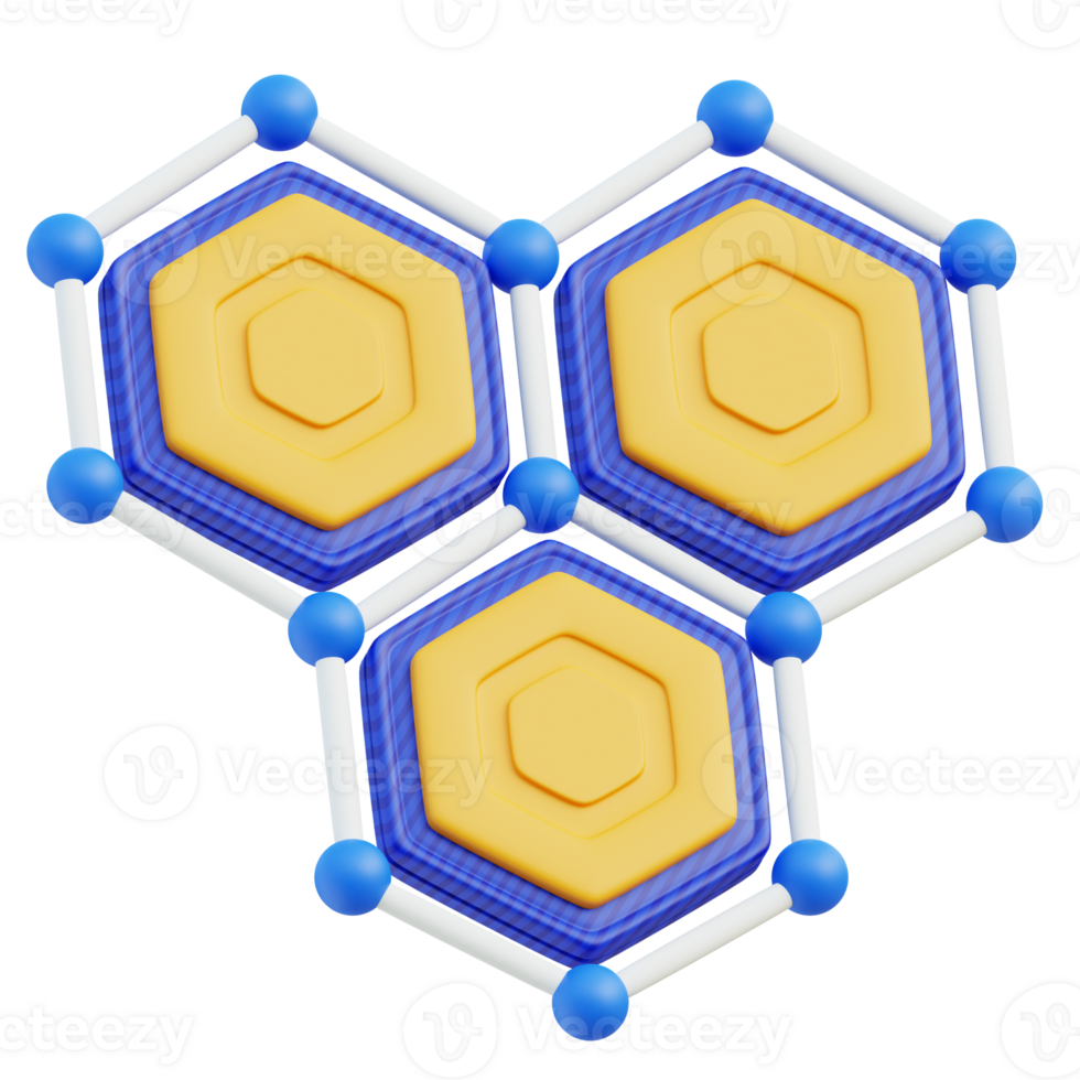 Nanotechnology 3d illustration png