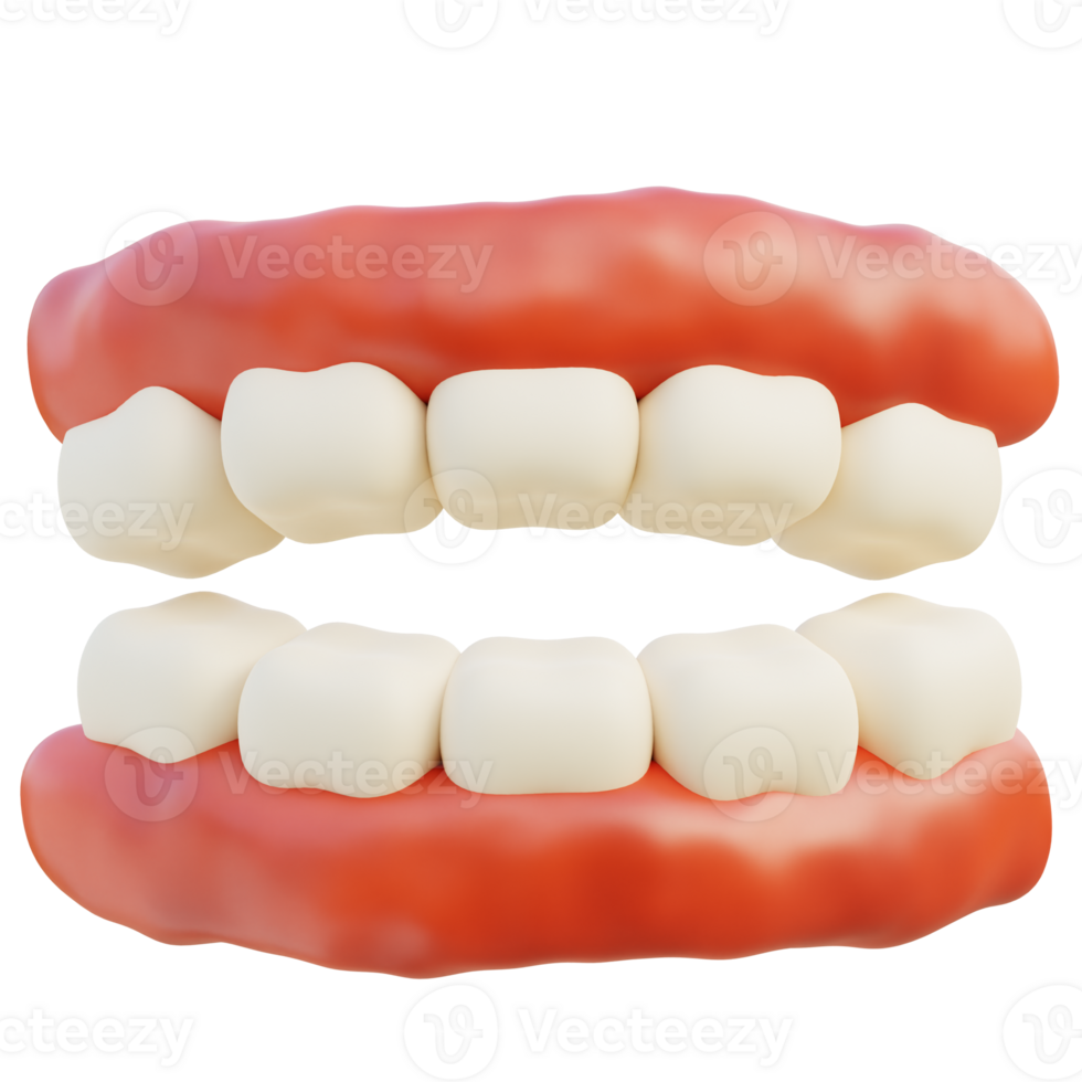 Teeth 3d illustration png