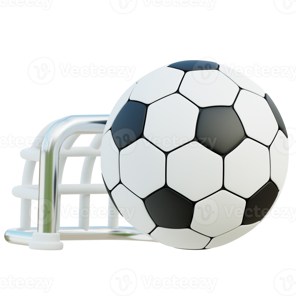 Football 3d illustration png