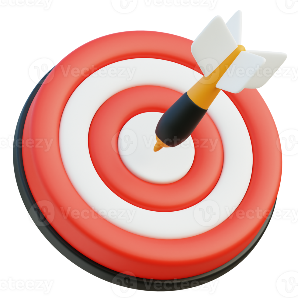 Dartboard 3d illustration png