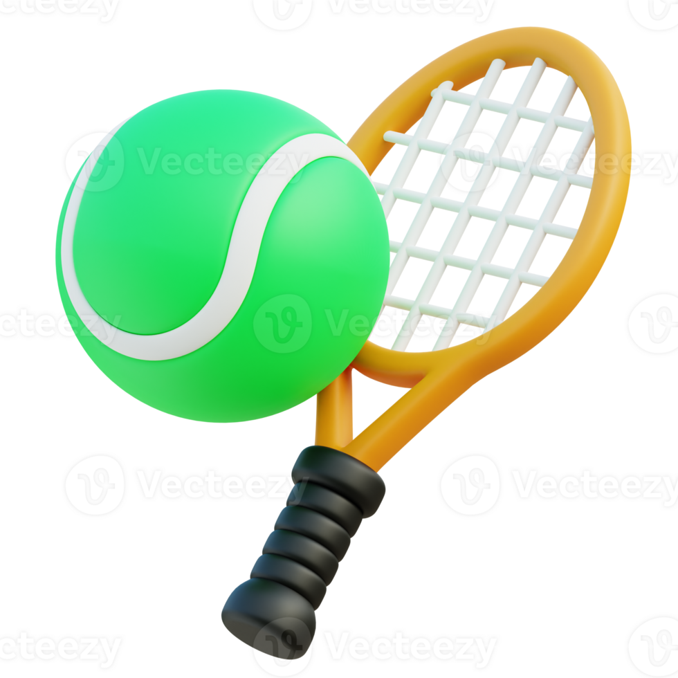 tennis 3d illustrazione png