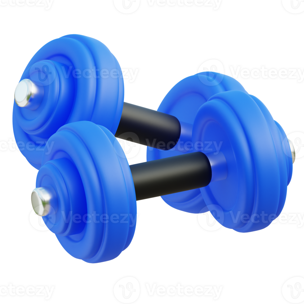 Dumbbell 3d illustration png