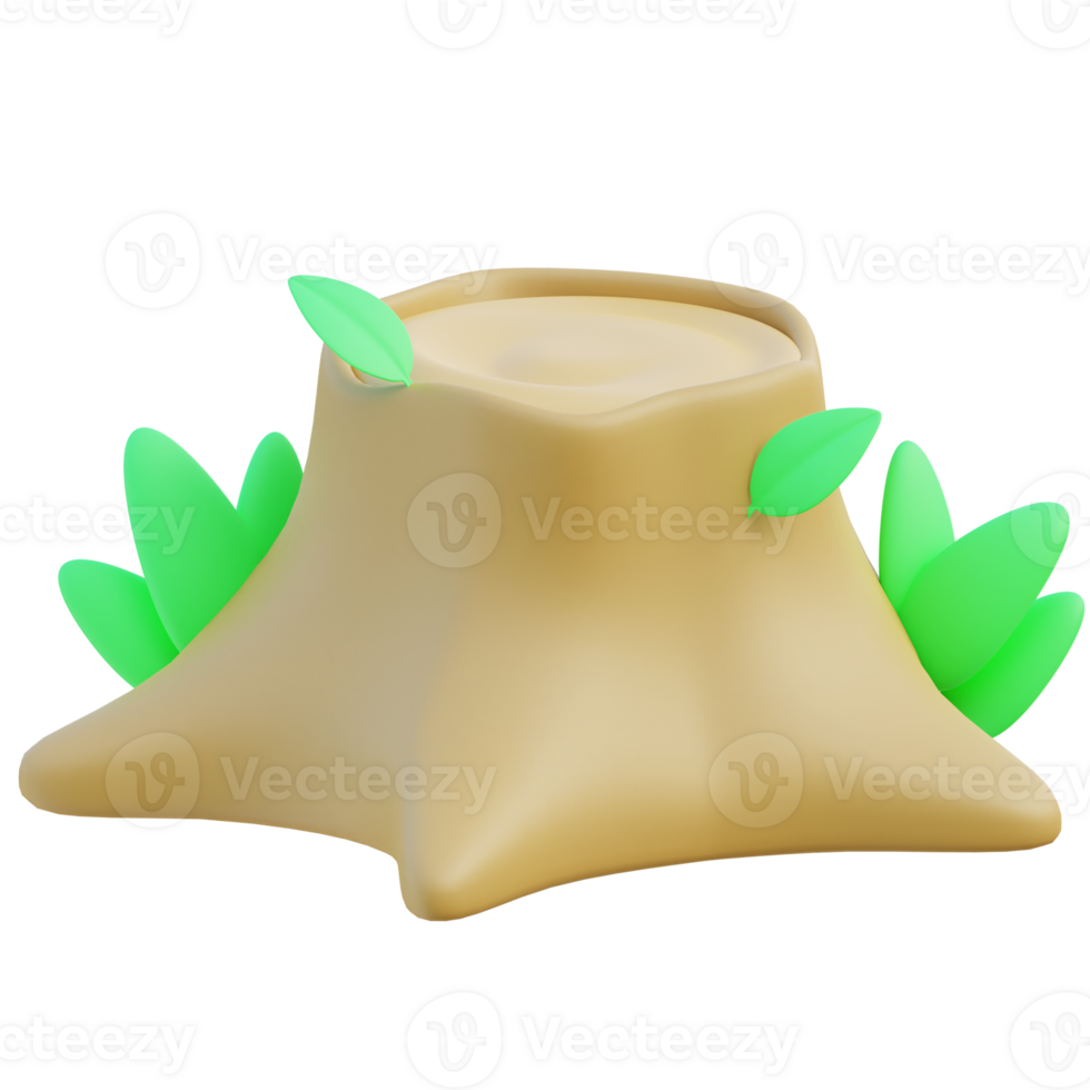 Tree Felling 3d illustration png