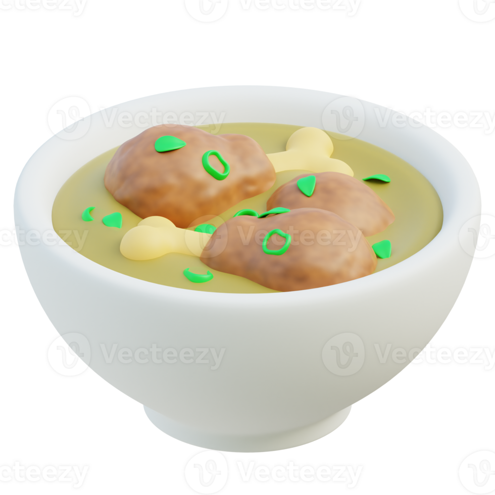 Opor Ayam 3d illustration png