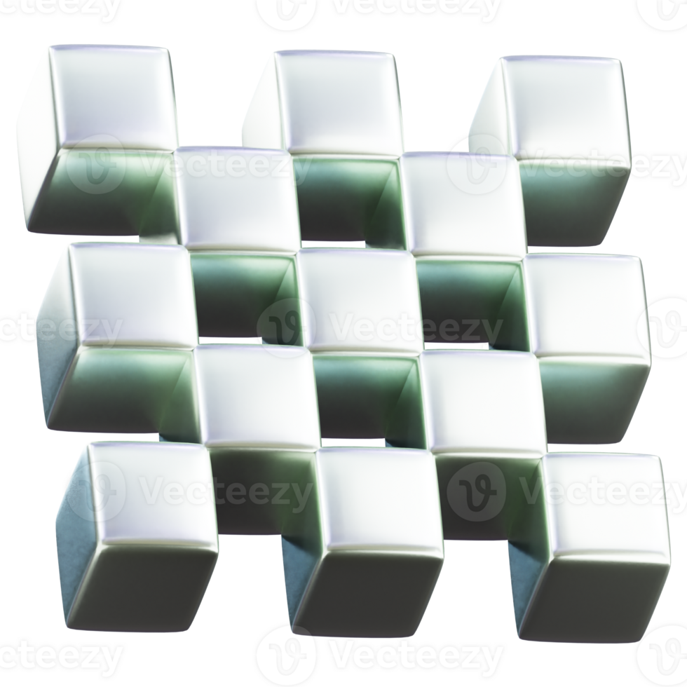 Abstract Shape 3d illustration png