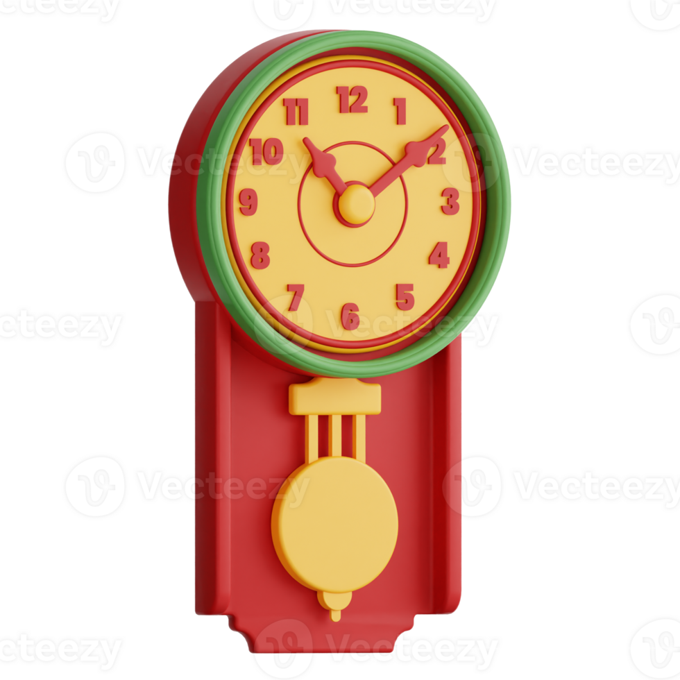 Wall Clock 3d illustration png