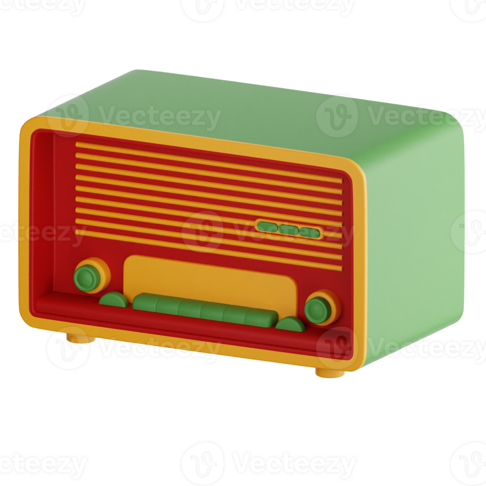 Radio 3d illustration png