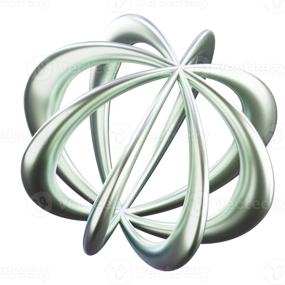 Y2k Holographic 3d illustration png