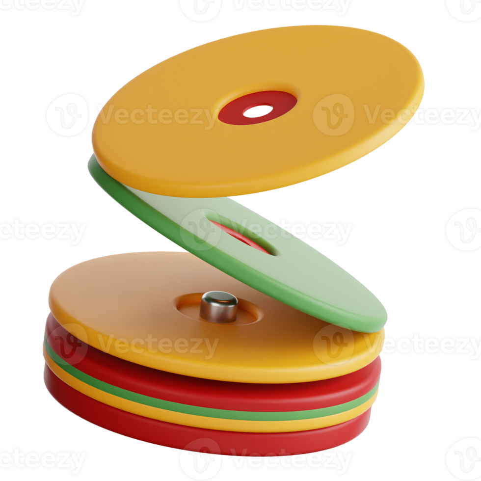 compact disk 3d illustration png