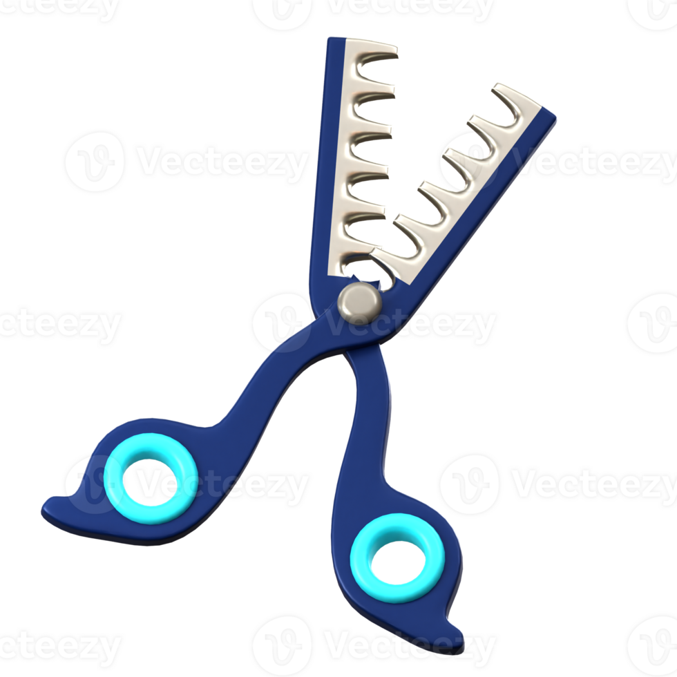 Barber Scissor 3d illustration png