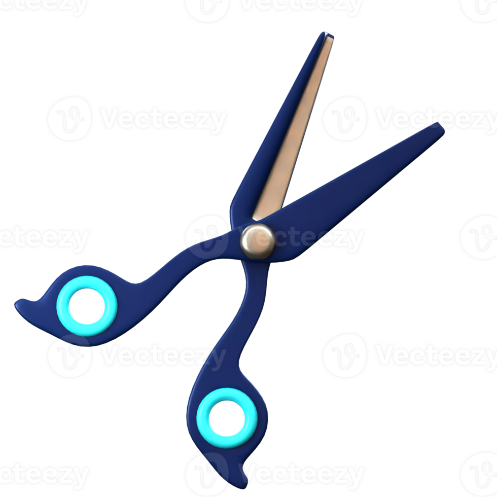 Hair Scissor 3d illustration png
