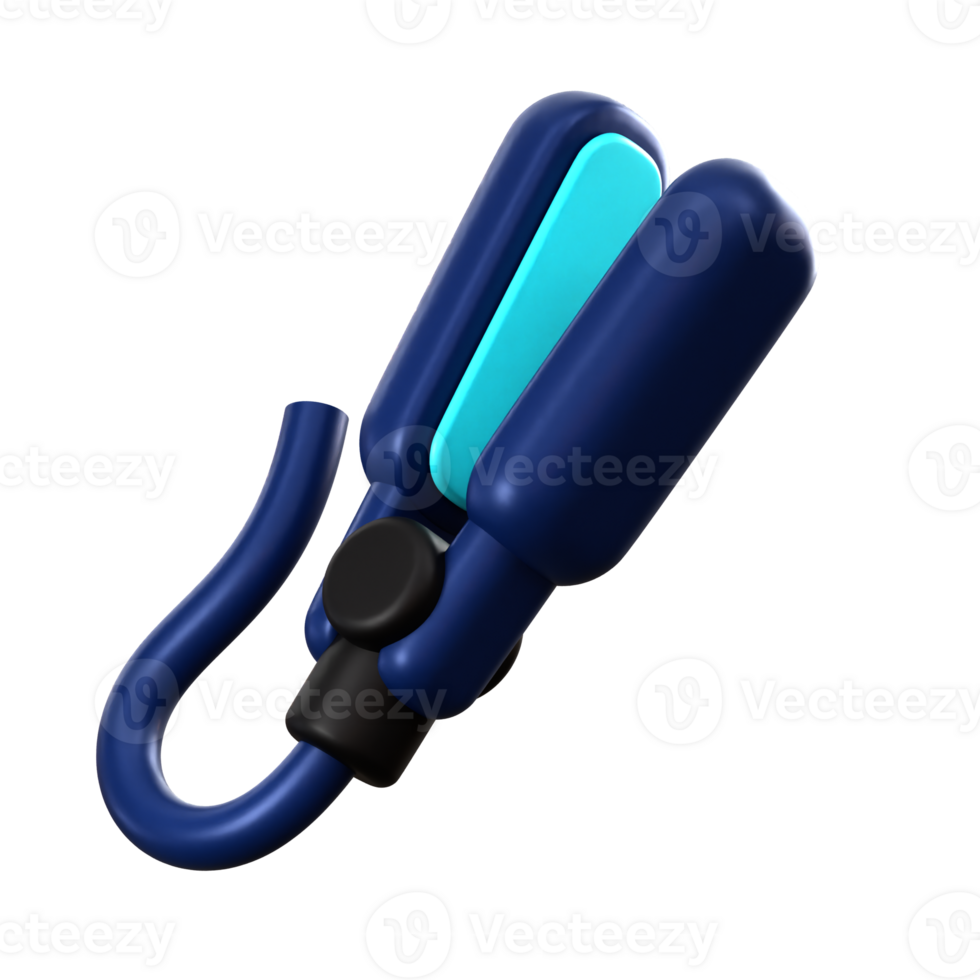 Hair Straightener 3d illustration png