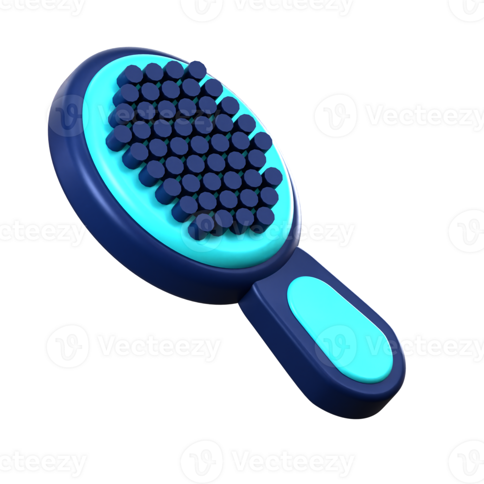 Hair Brush 3d illustration png