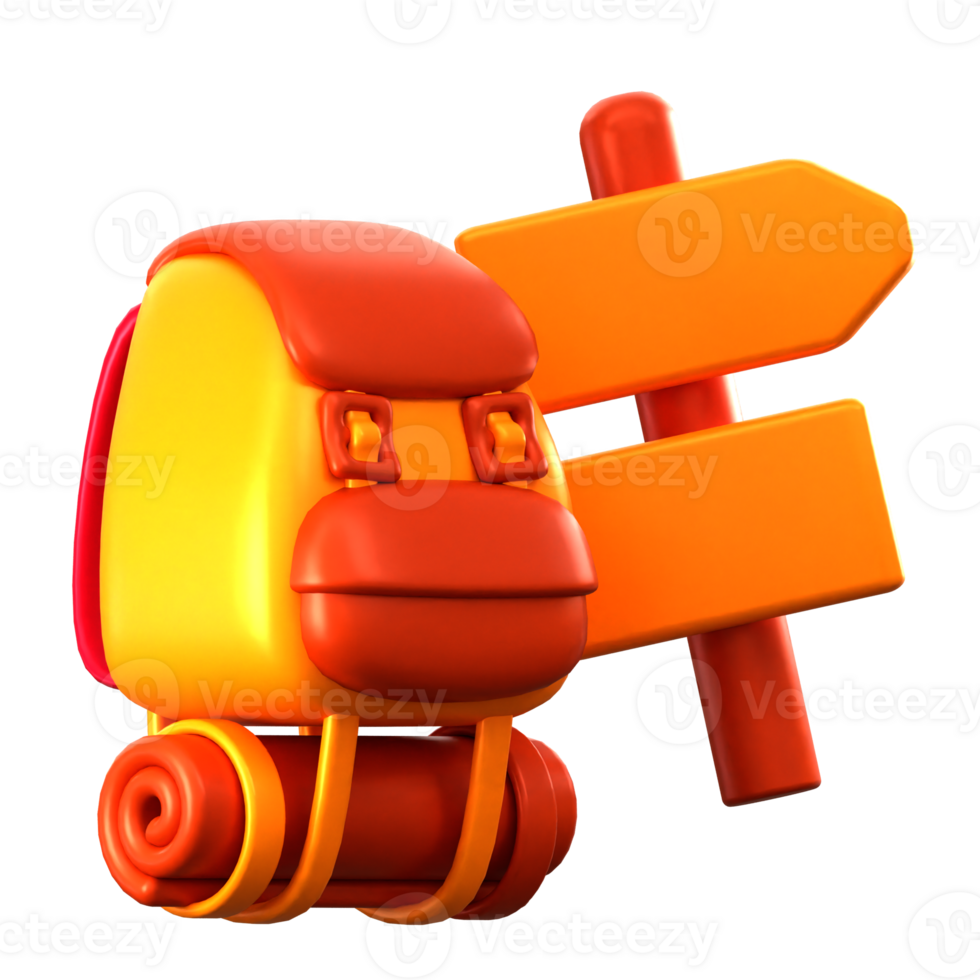 Traveling 3d illustration png