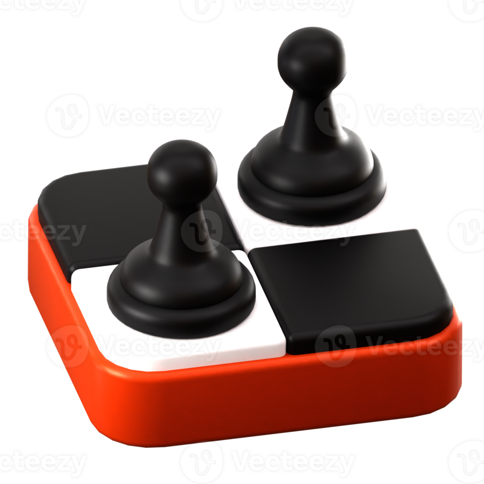 play chess 3d illustration png