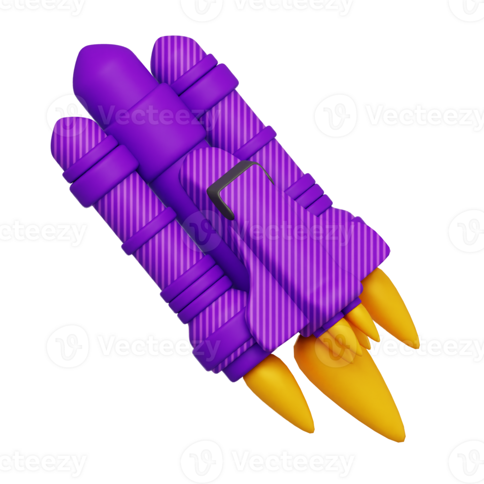 Spaceship 3d illustration png