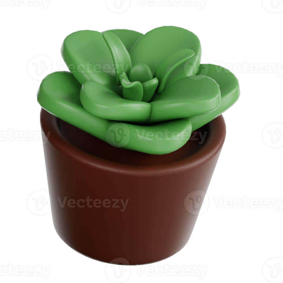 Plant Pot3d illustration png