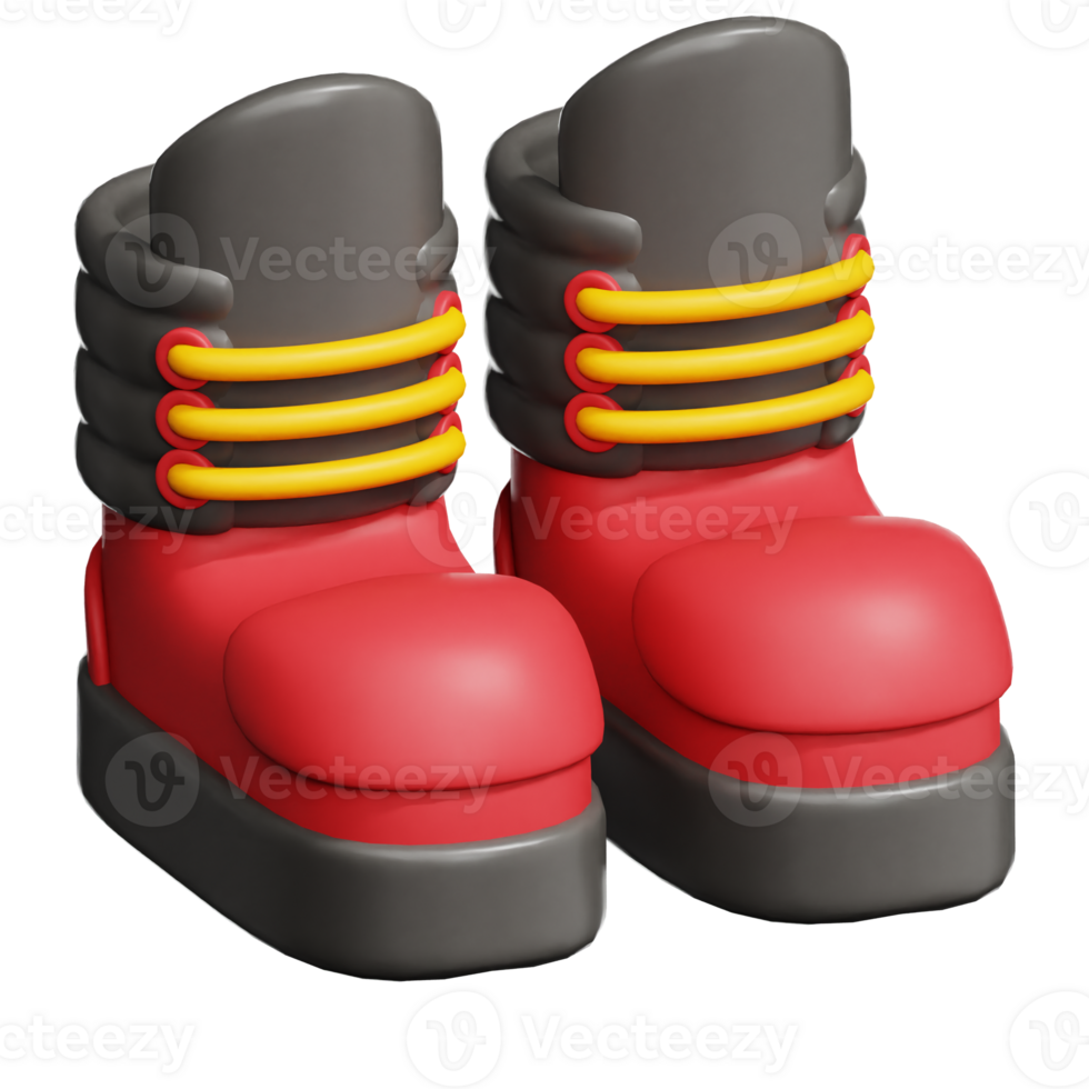 Firefighter Boots 3d illustration png