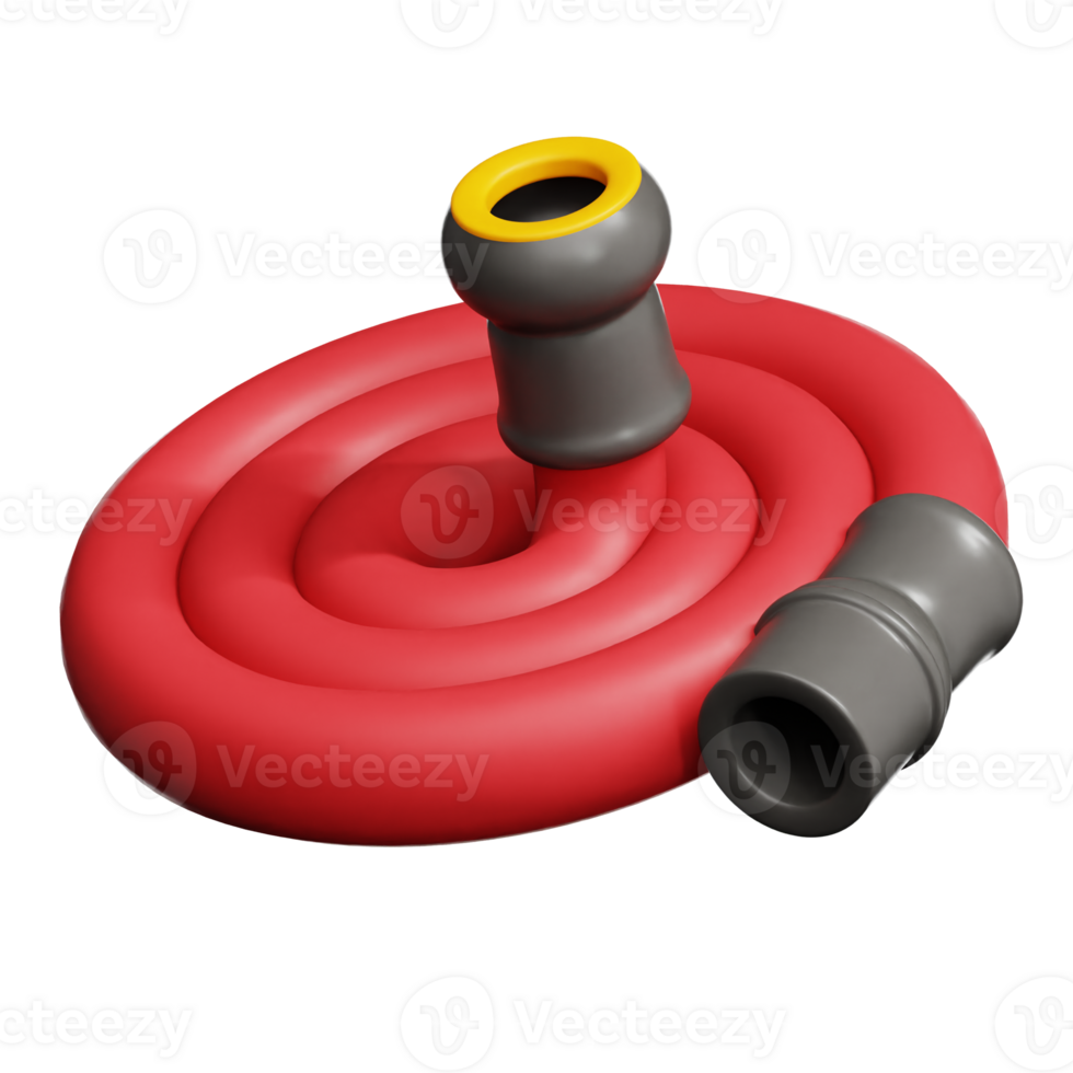 Fire Hose 3d illustration png