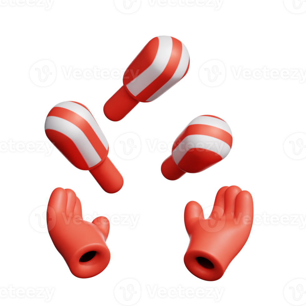 Juggling 3d illustration png